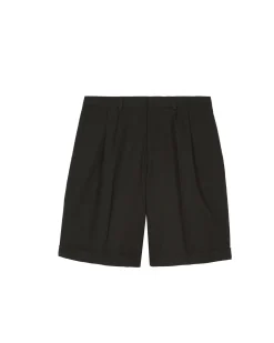 Bermuda en laine noir