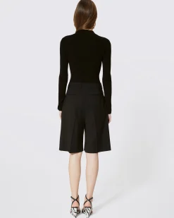 Bermuda en laine noir