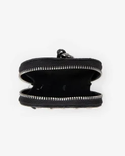 Bijou de sac porte monnaie en cuir noir