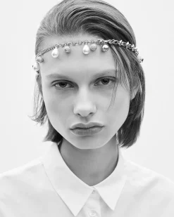 Bijoux de tête argenté