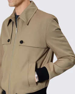 Blouson à bavolets beige
