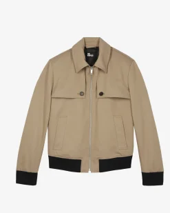 Blouson à bavolets beige