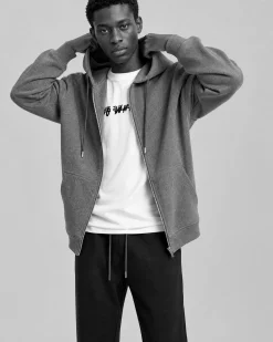 Blouson double face à capuche gris