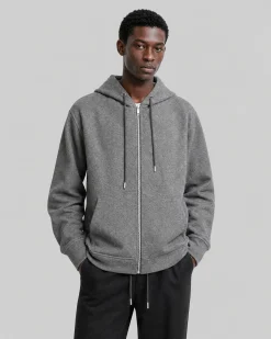 Blouson double face à capuche gris