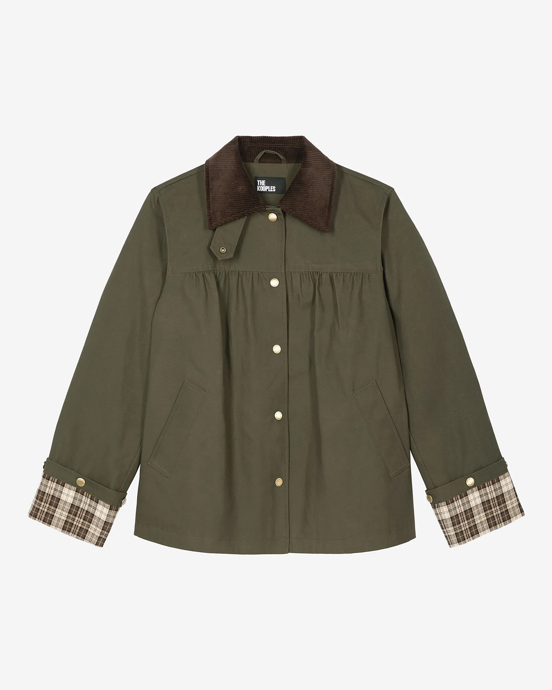 Blouson en coton kaki