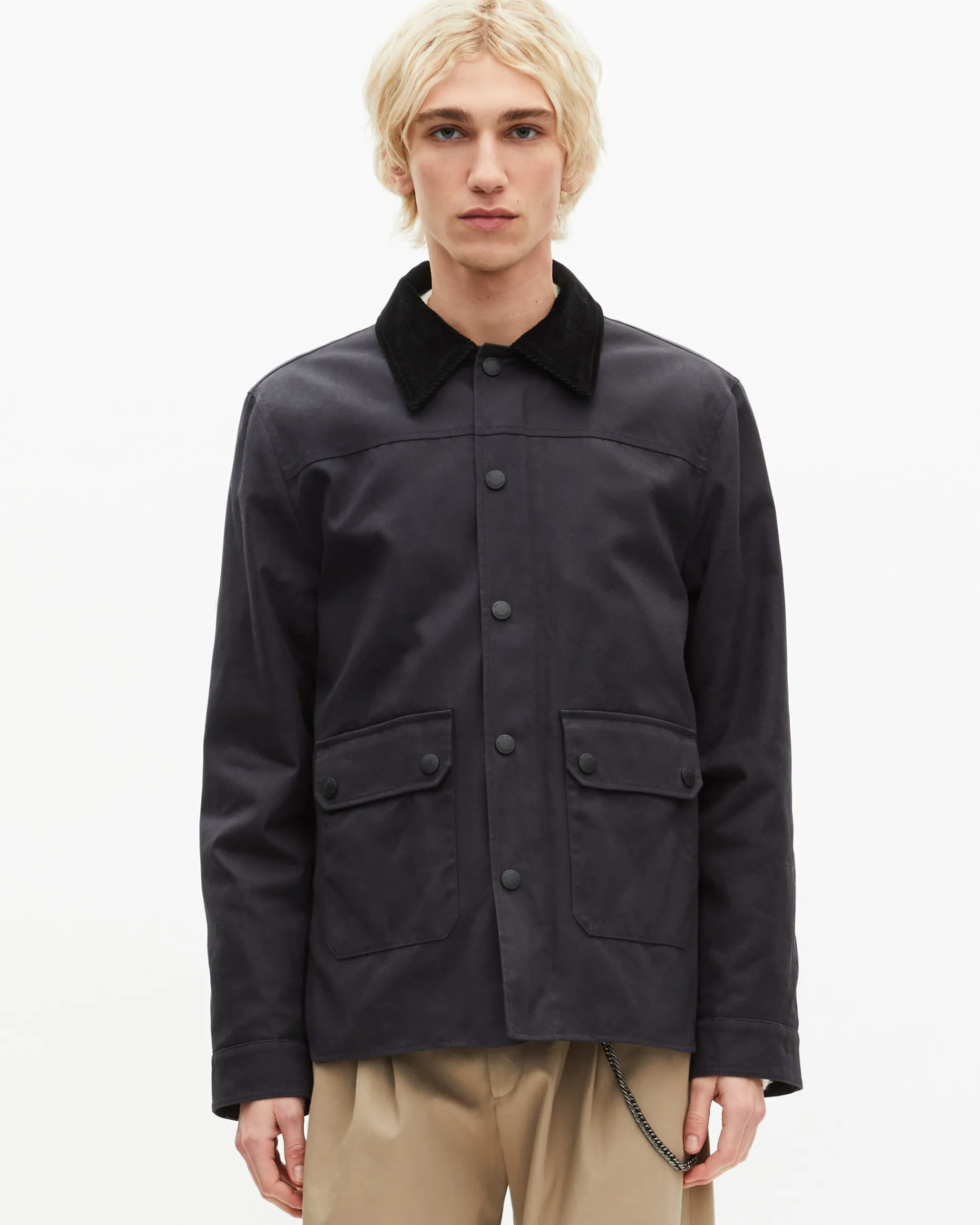 Blouson en coton marine