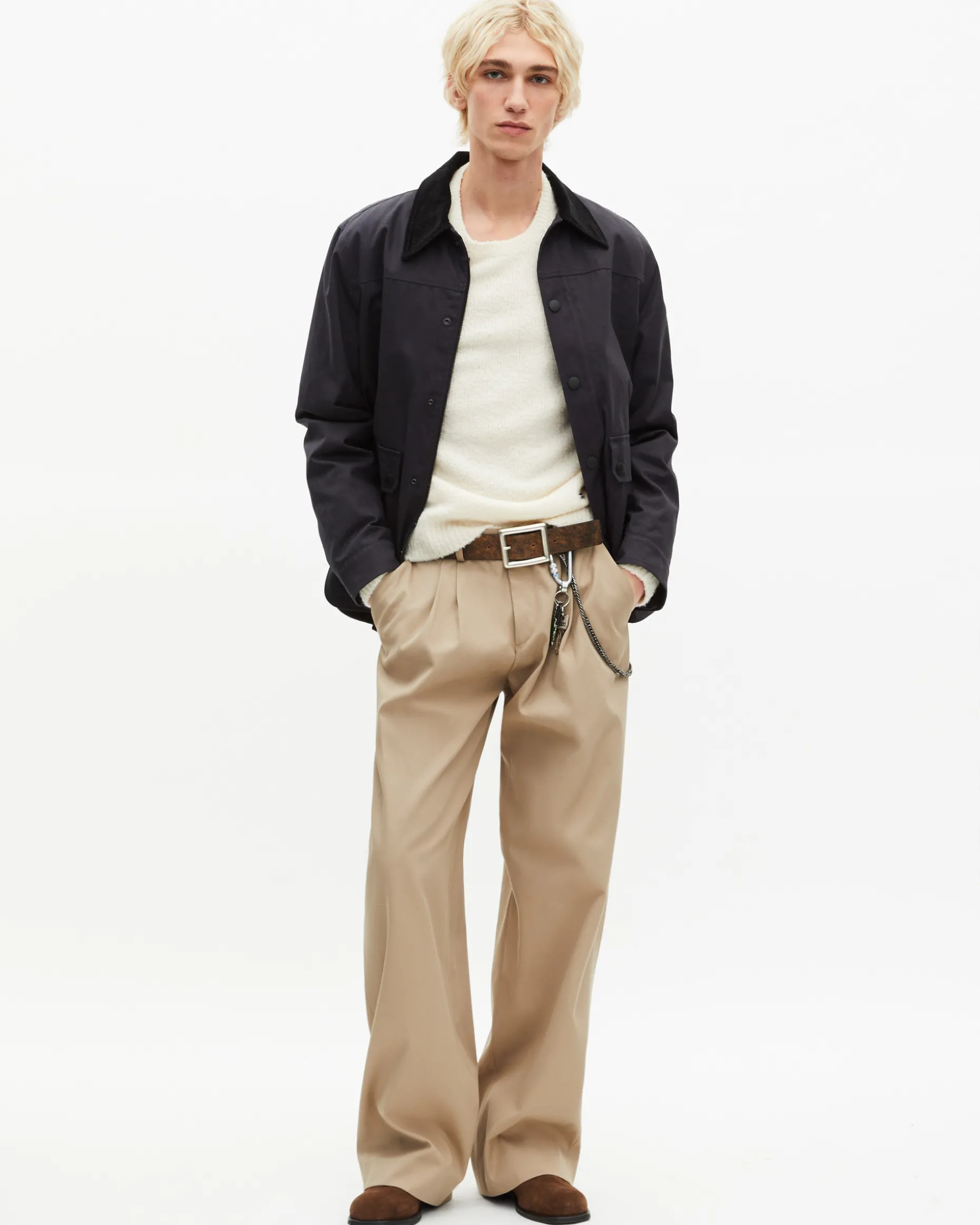 Blouson en coton marine