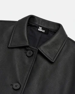 Blouson en cuir noir