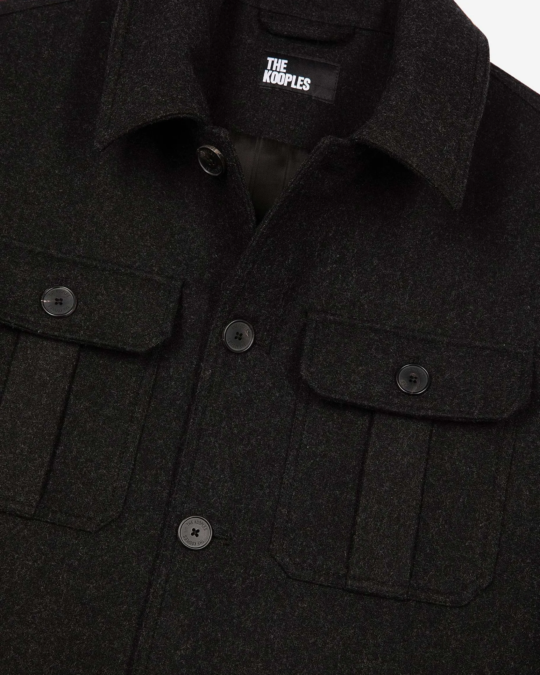 Blouson en laine gris