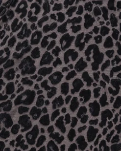 Body floqué léopard noir