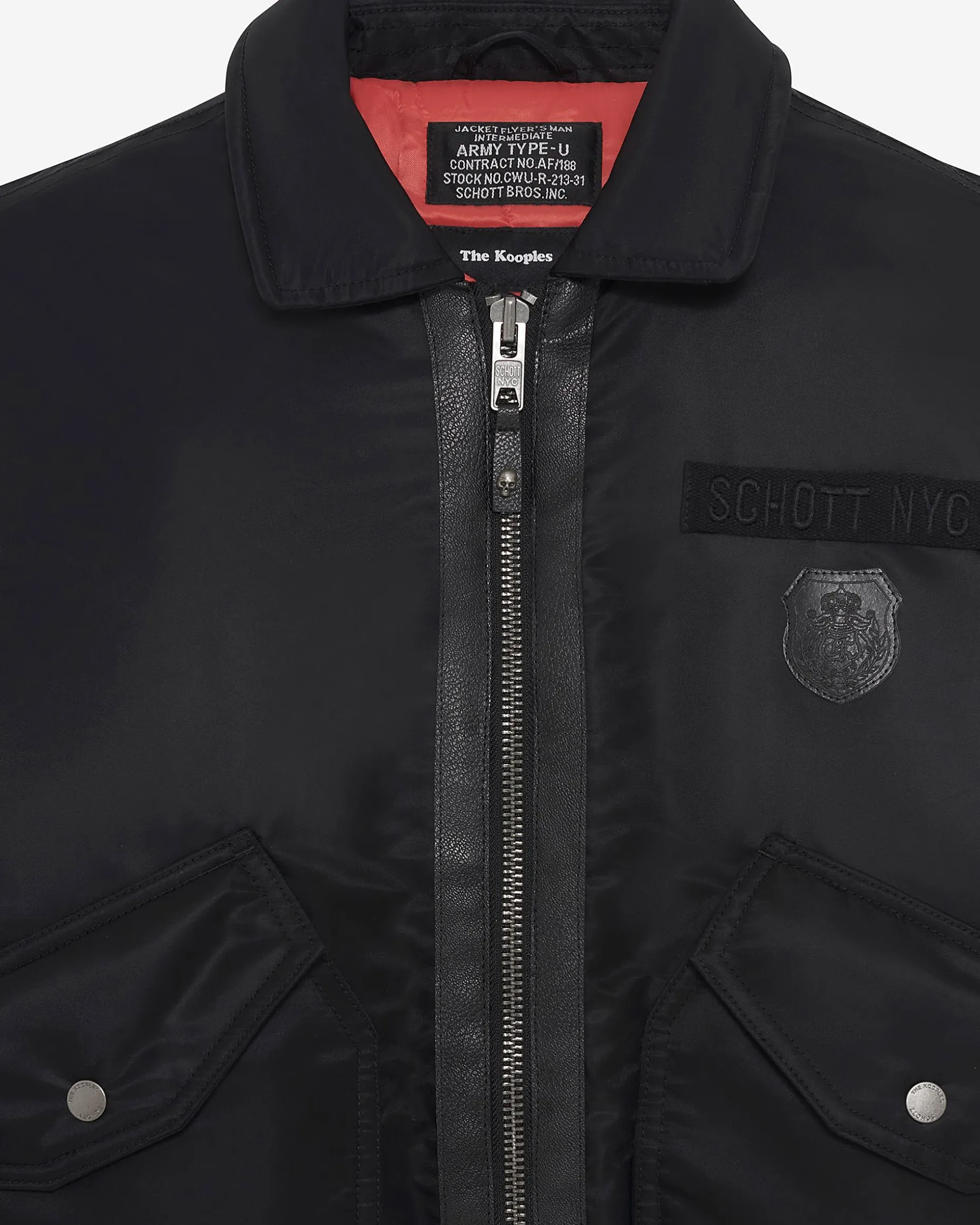 Bomber noir The Kooples x SCHOTT NYC
