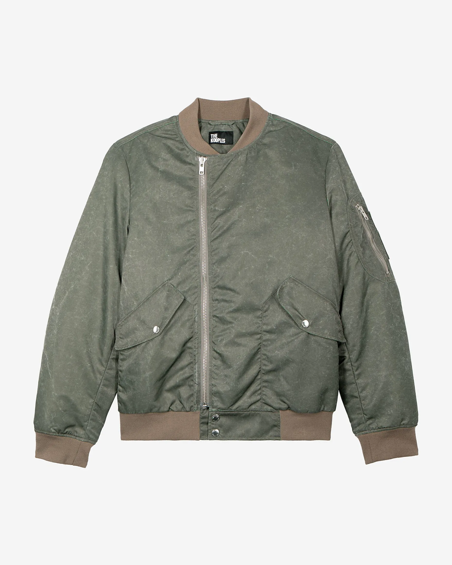 Bombers effet marbré kaki
