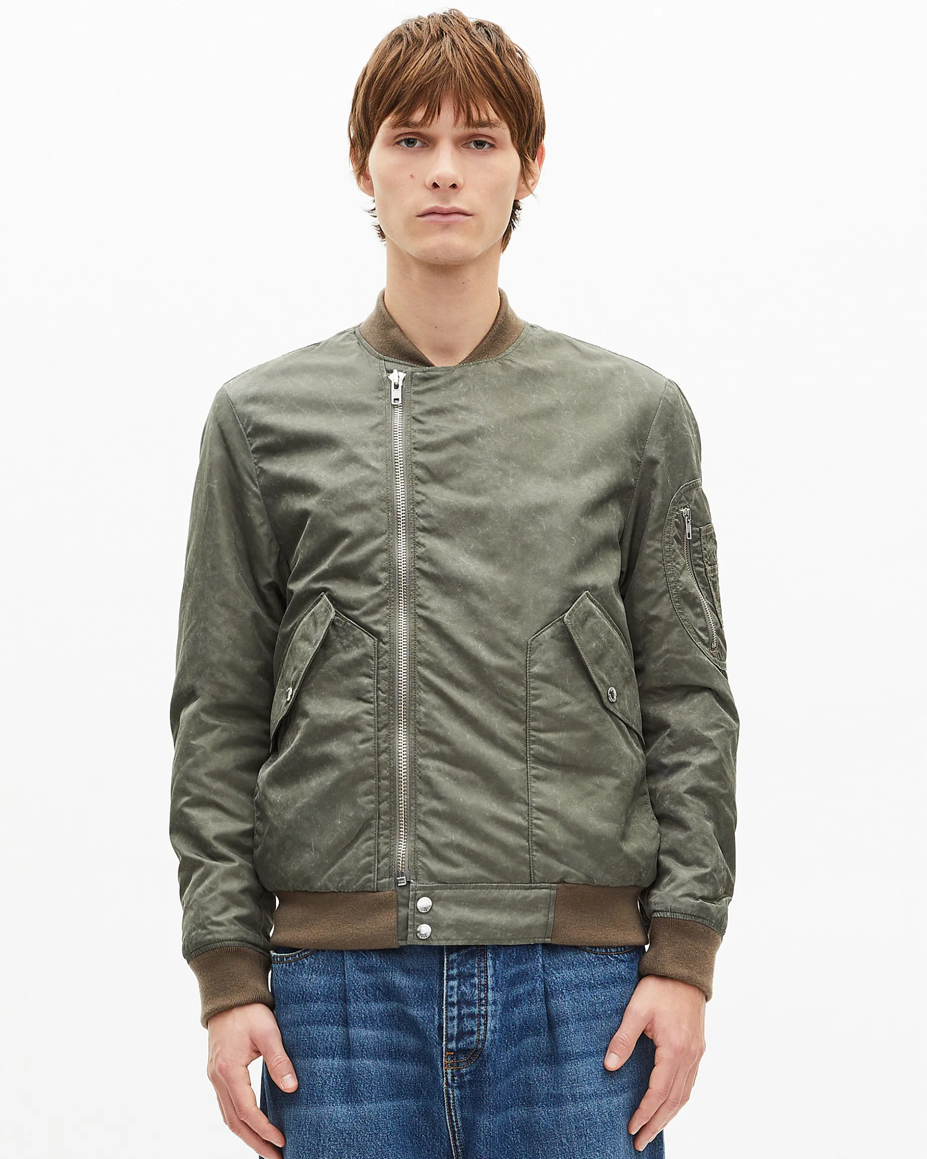 Bombers effet marbré kaki