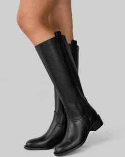 Bottes en cuir noires