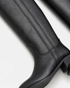 Bottes en cuir noires