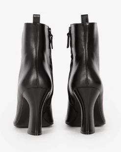 Bottines en cuir noire
