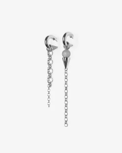 Boucles d'oreilles argentées