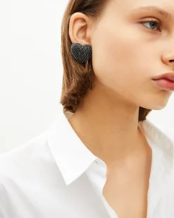 Boucles d'oreilles à clip noires