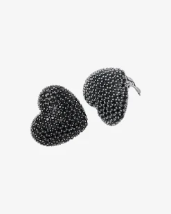 Boucles d'oreilles à clip noires
