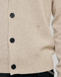 Cardigan en cachemire beige