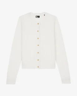 Cardigan en cachemire ecru