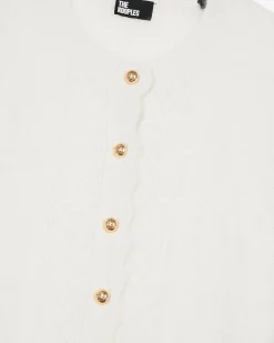 Cardigan en cachemire ecru