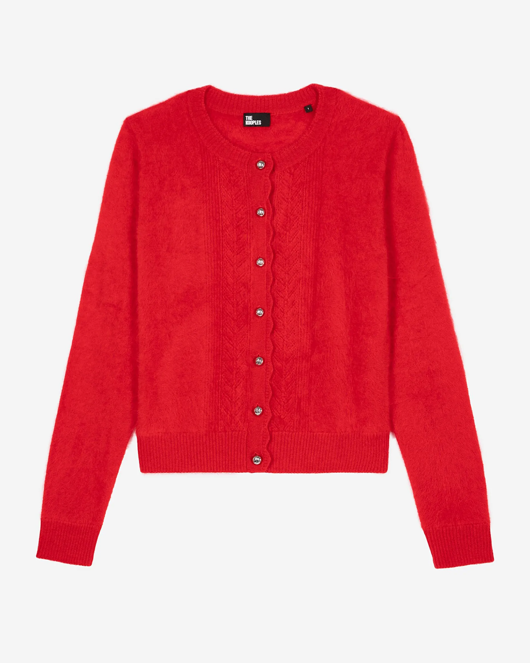 Cardigan en cachemire rouge