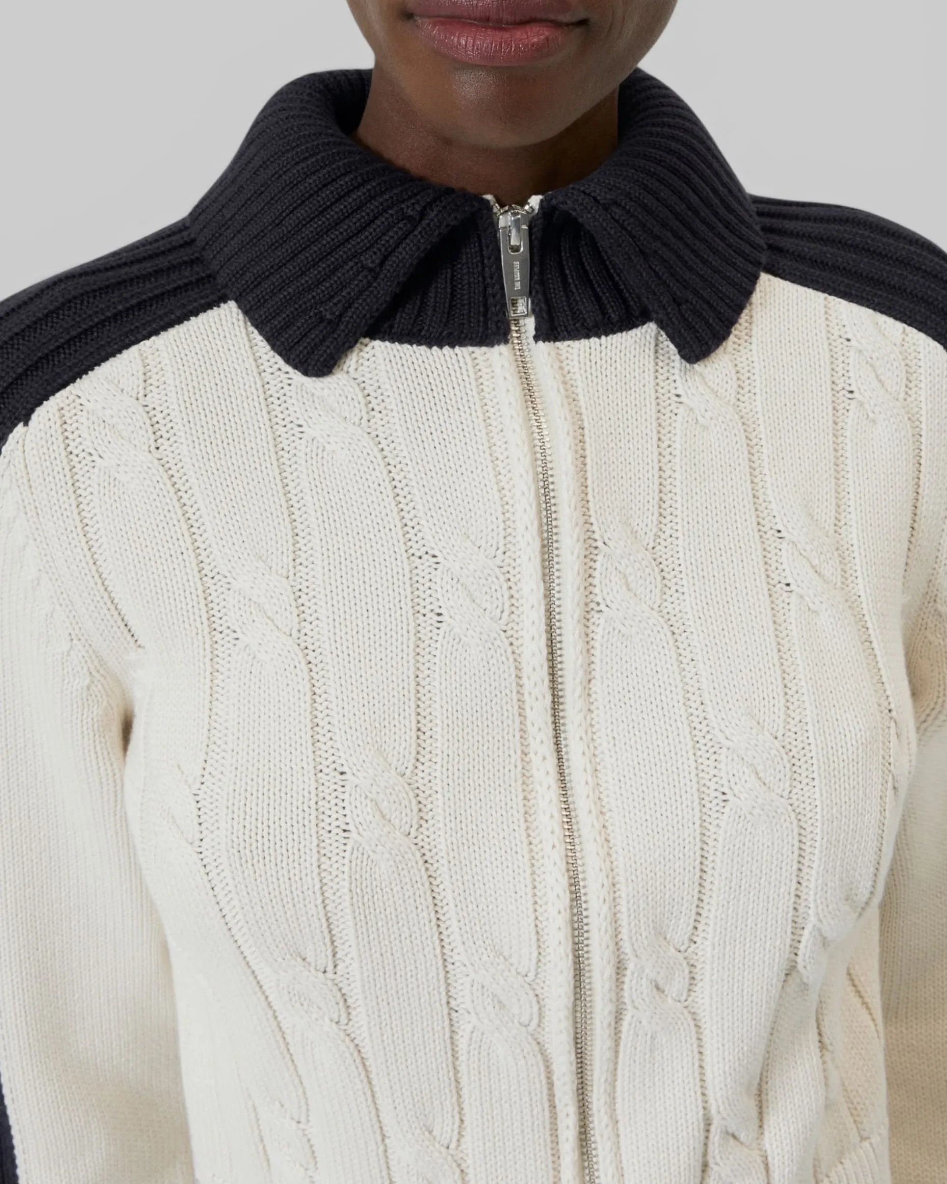 Cardigan en coton écru