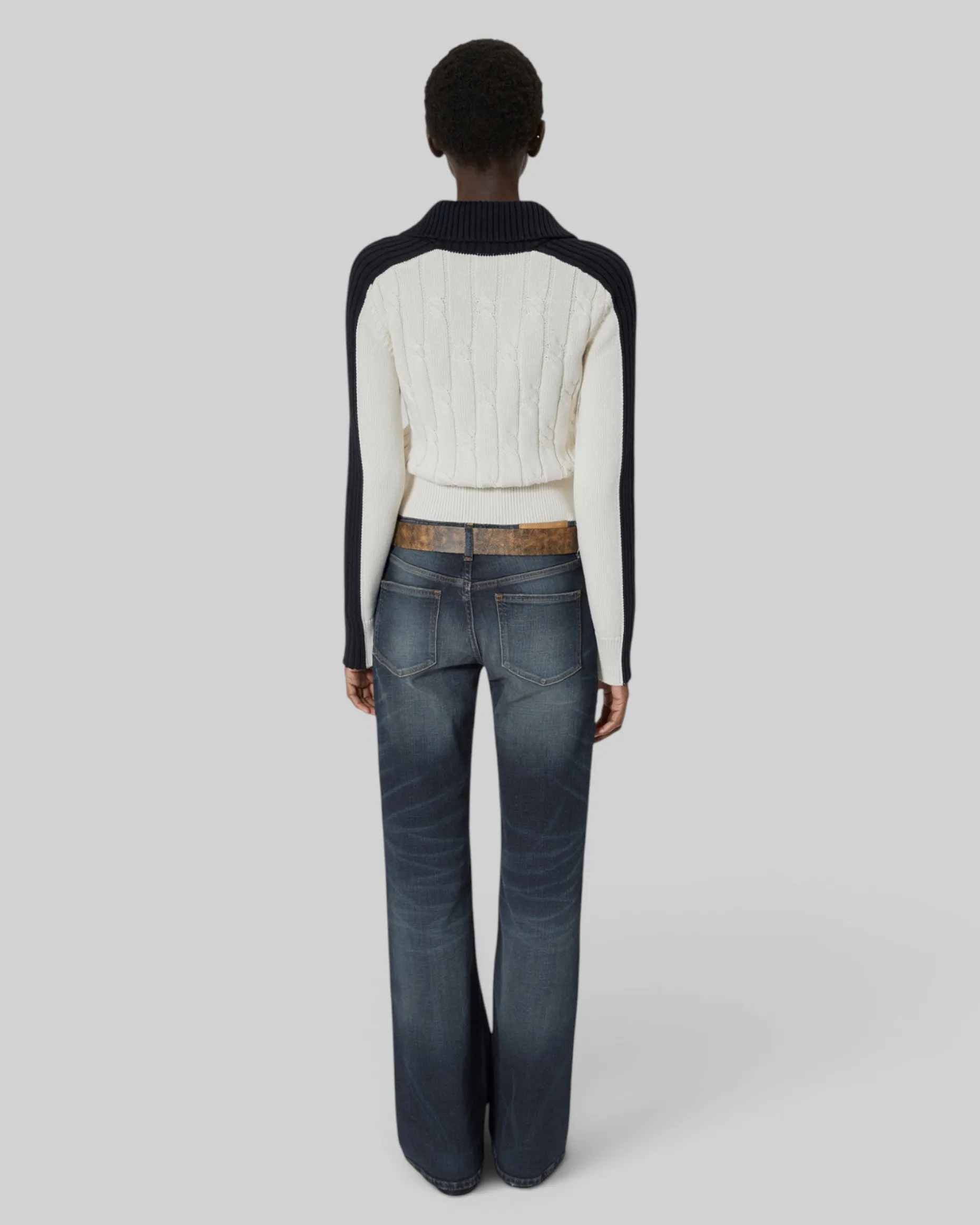 Cardigan en coton écru