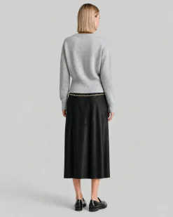 Cardigan en laine mérinos et cachemire bleu