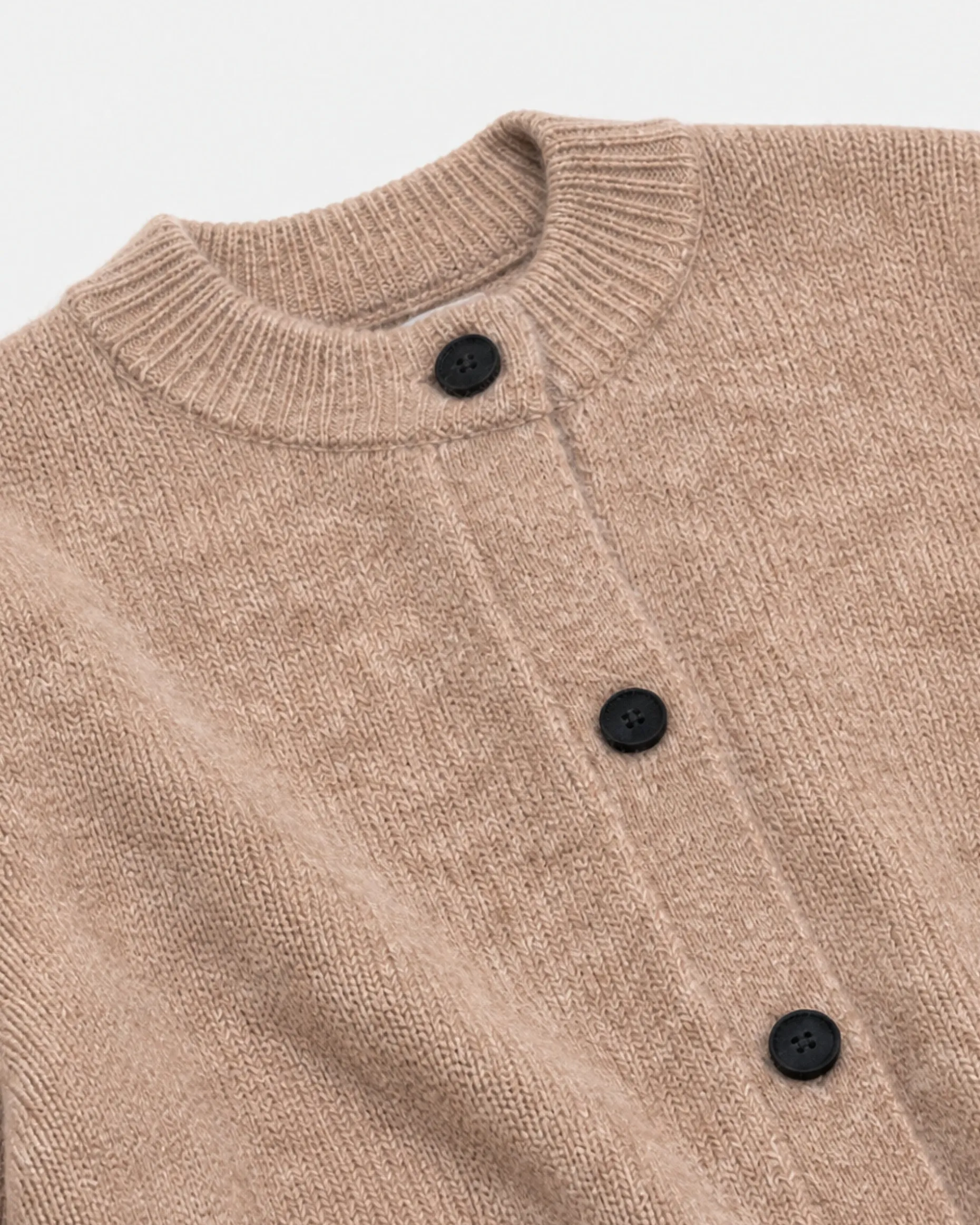 Cardigan en mohair mélangé beige