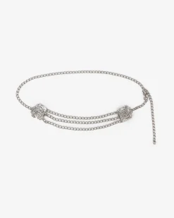 Ceinture bijoux argentée