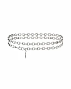 Ceinture chaînes argentée