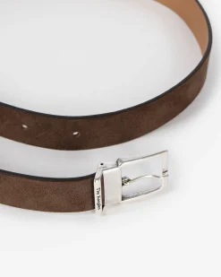 Ceinture en suède marron