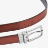 Ceinture reversible en cuir bicolore