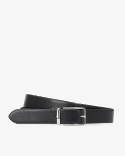 Ceinture reversible en cuir bicolore