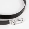 Ceinture réversible en cuir noir