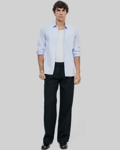 Chemise col classique bleu ciel