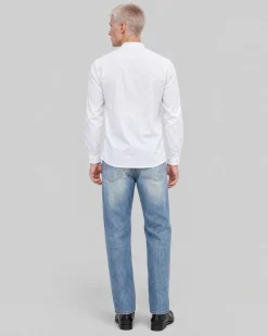 Chemise col officier blanche