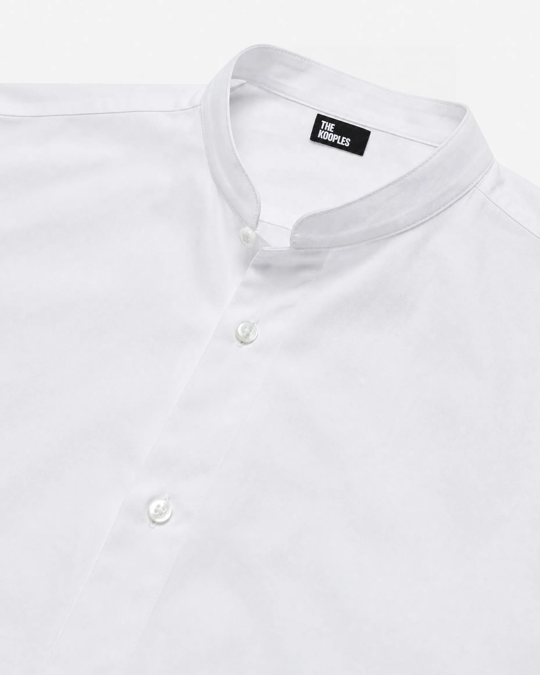 Chemise col officier blanche