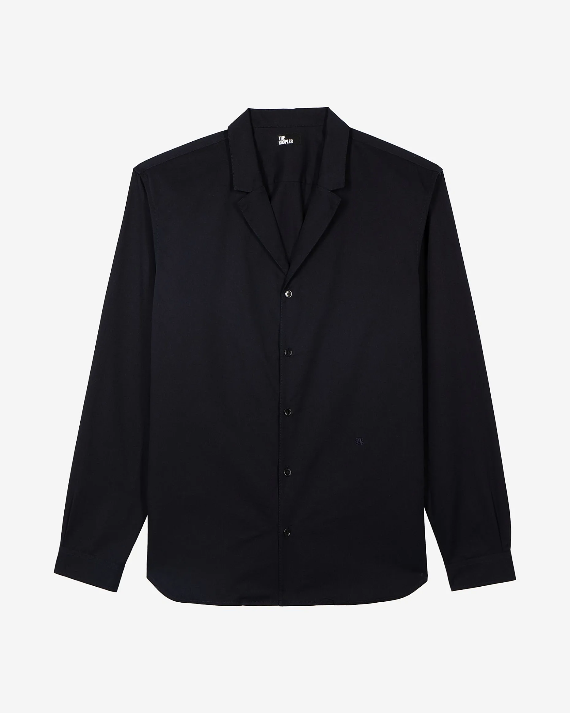 Chemise col tailleur marine