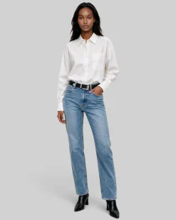 Chemise en coton blanche