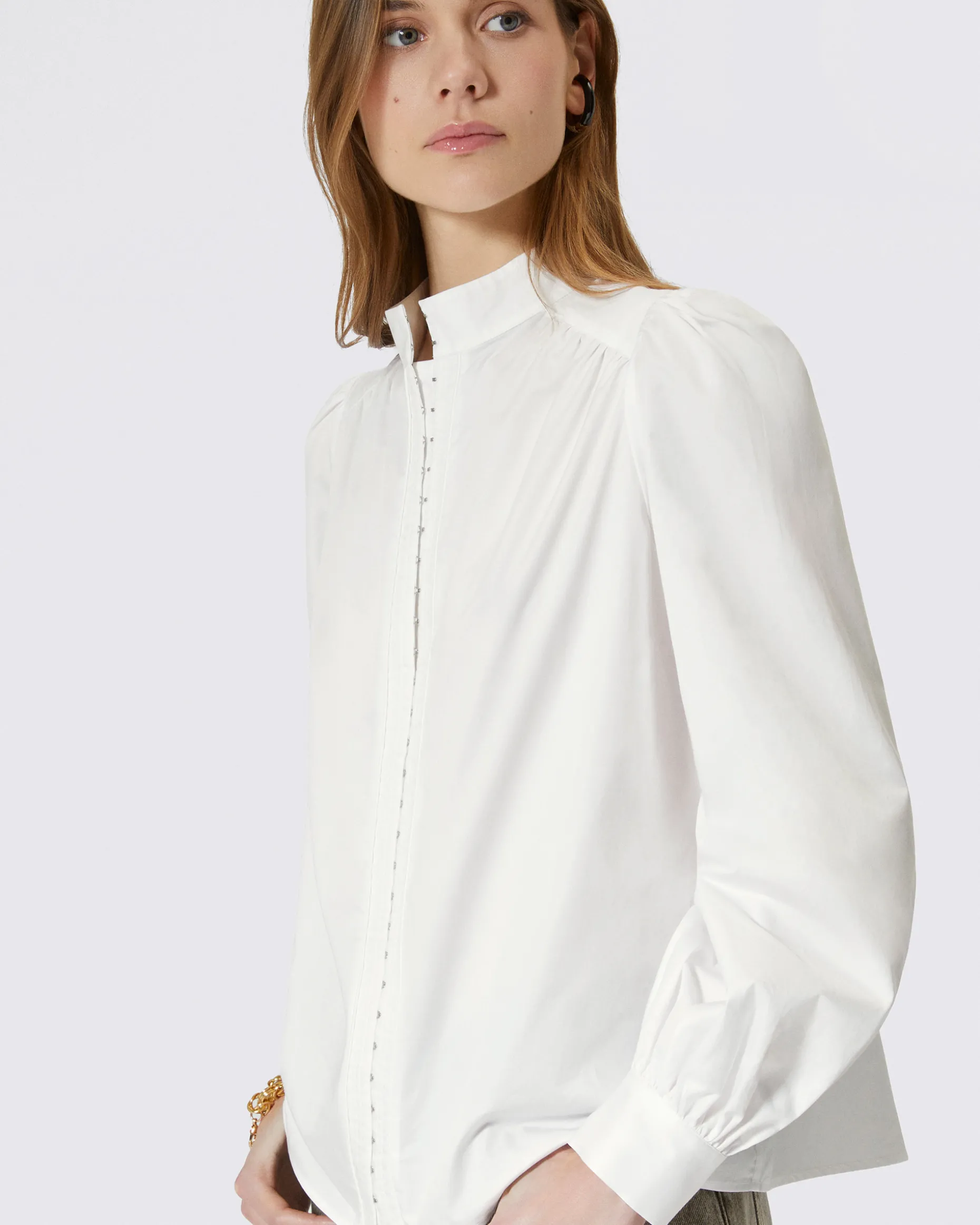 Chemise en coton blanche