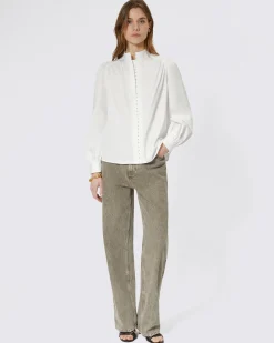 Chemise en coton blanche
