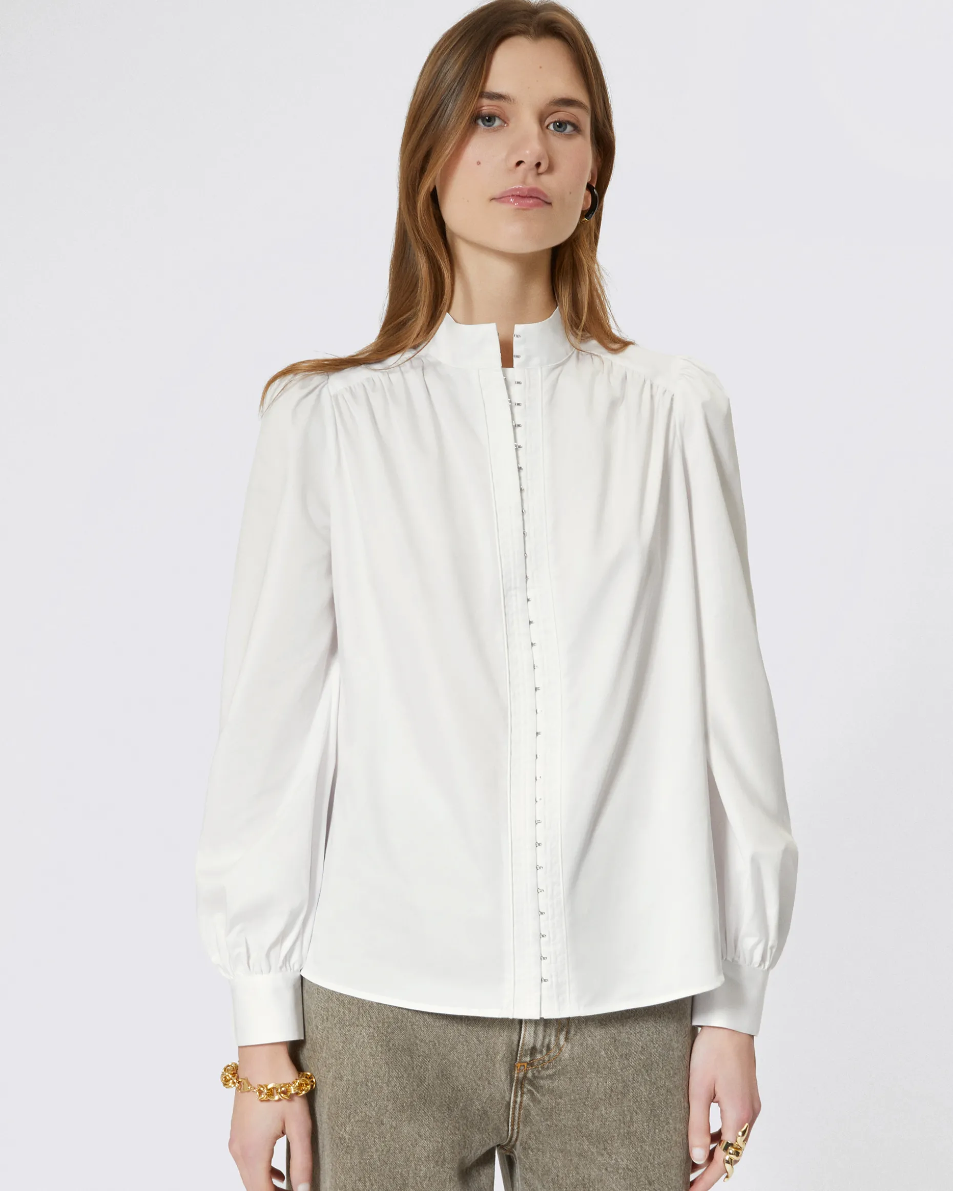 Chemise en coton blanche