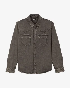 Chemise en denim grise