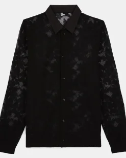 Chemise en dentelle noire