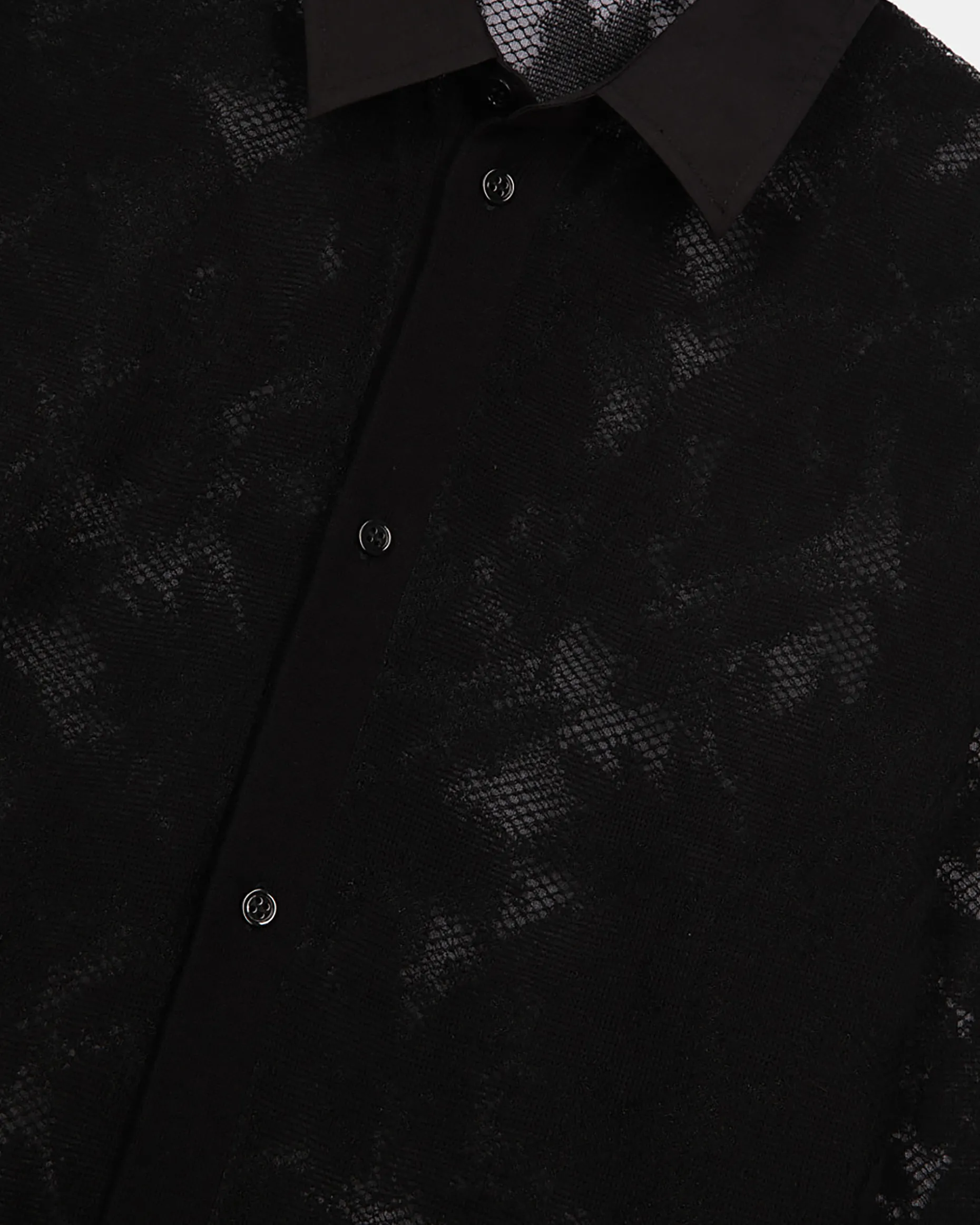 Chemise en dentelle noire