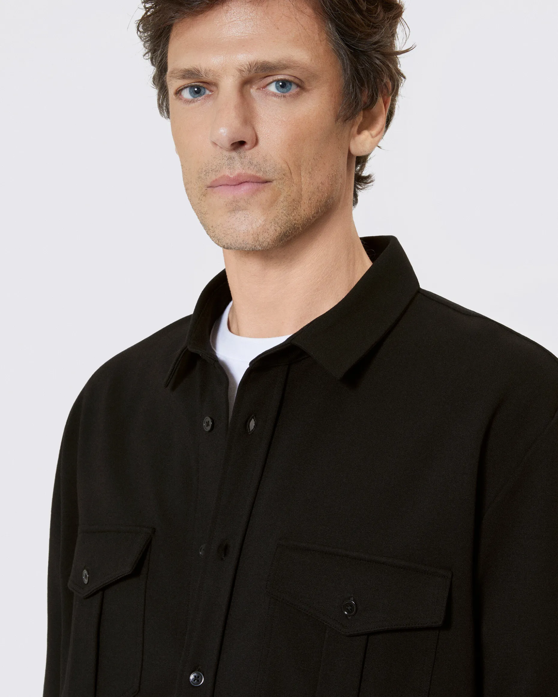 Chemise en milano noire