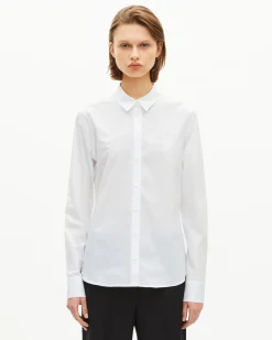 Chemise en popeline blanche
